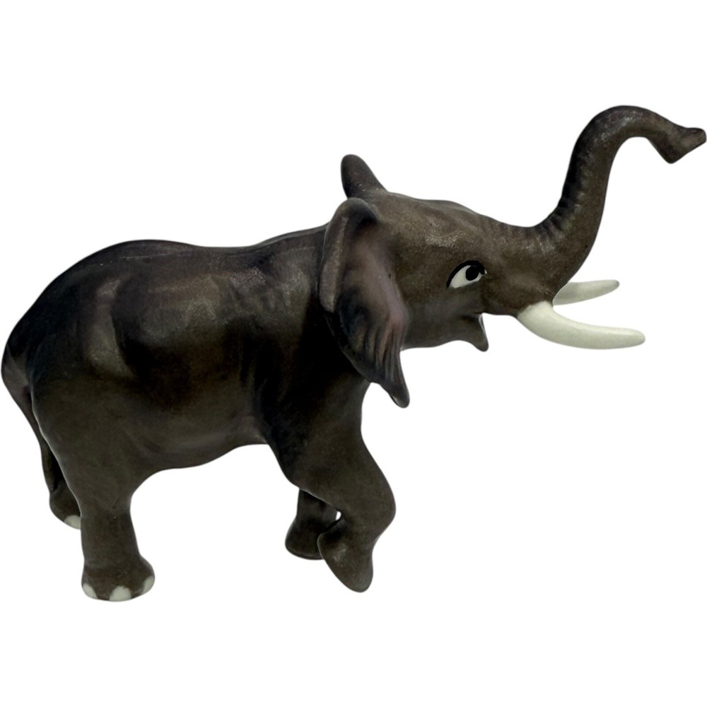 Unbranded Elephant Figurine Statue Brown 3 Inch Animal Decor Vintage Good